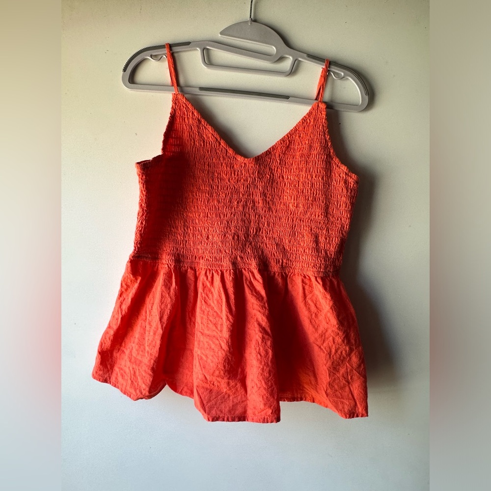 Bibi Red/Orange Tank Top NWOT